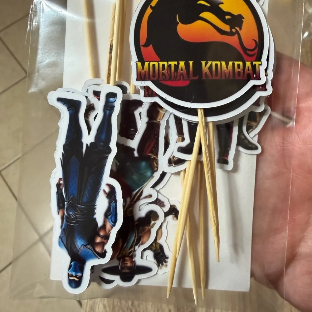 Karate mortal kombat Party Cupcake Toppers